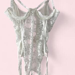 Ohlala cheri white lace lingerie